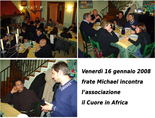 Frate Michael incontra l'associazione Il Cuore in Africa